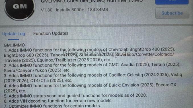 autel-im608-ii-im508s-update-2025-gm-gmc-cadillac-added